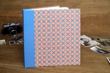 Custom photo album with black cardboard